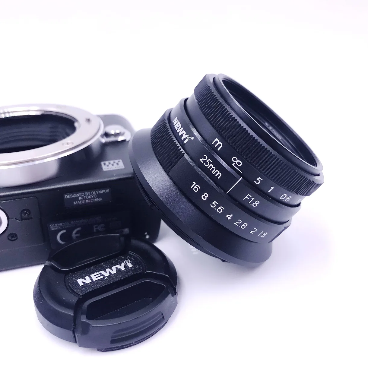 25 mm F/1,8 manuelles Fokus-Prime-Objektiv für Panasonic Olympus Micro M4/3 G1, G2, G3, G5, G6, G7, G9, G85, GF1 Kamera Image