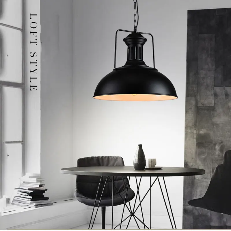 Nordic Einzigen Kopf Anhänger Lampe Droplight,Vintage Eisen Lampe Schlafzimmer Esszimmer Cafe Restaurant Gang Retro Loft Anhänger Licht