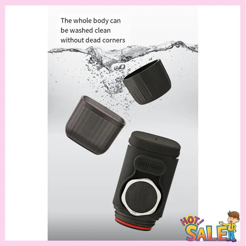 A88X On-the-Go-Espressomaschine für gemahlenen Kaffee und Kapseln, kompakte Kaffeemaschine für Camping, Büro und Reisen Image