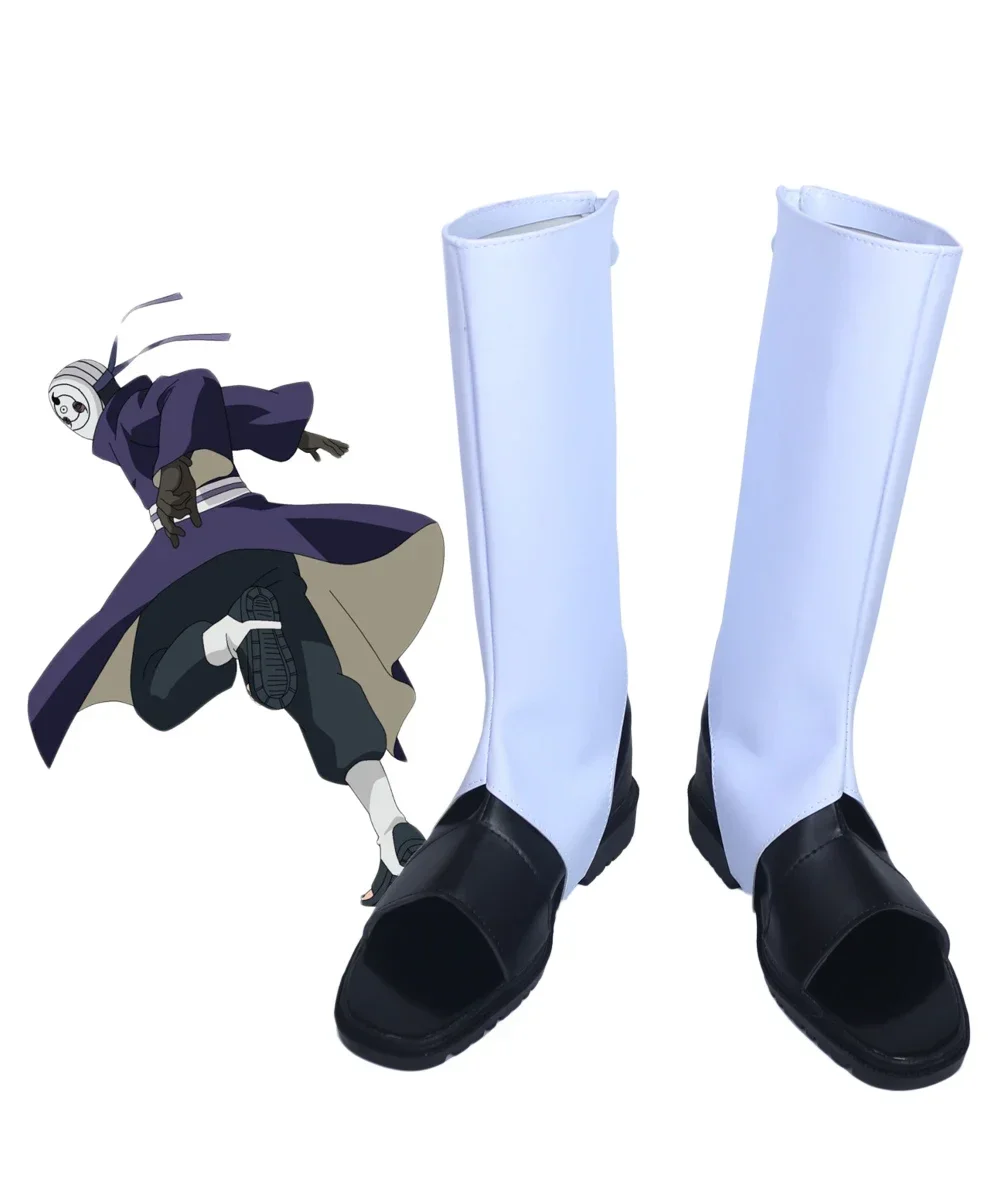Uchiha Obito Cosplay Stiefel Weiße Schuhe Nach Maß Irgendeine Größe