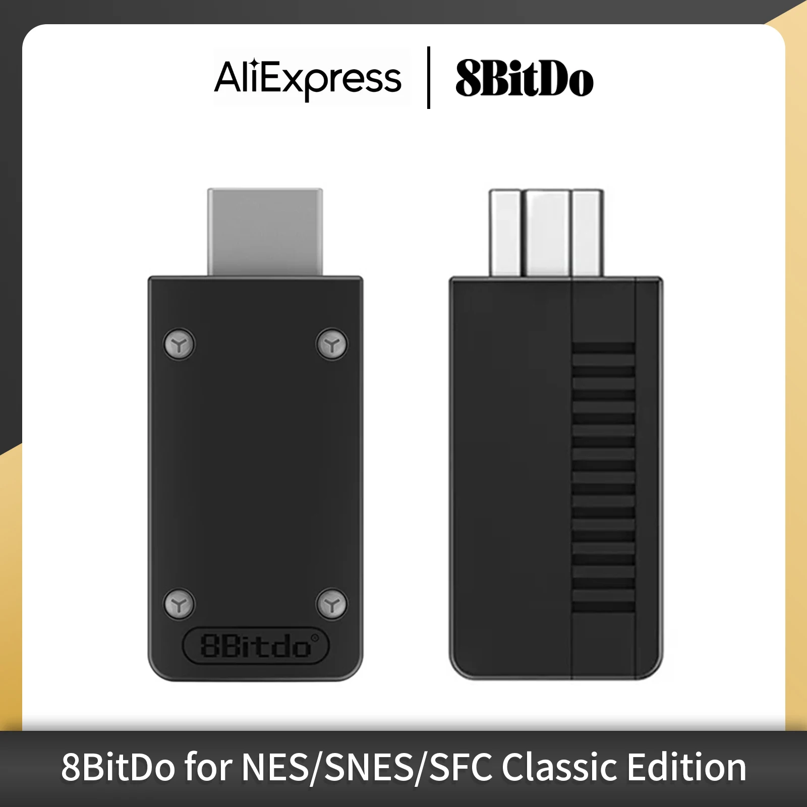 8Bitdo Retro Receiver Wireless Bluetooth Adapter Dongle für SNES Classic, SFC Classic und NES Classic (Bluetooth) – Super NES Image