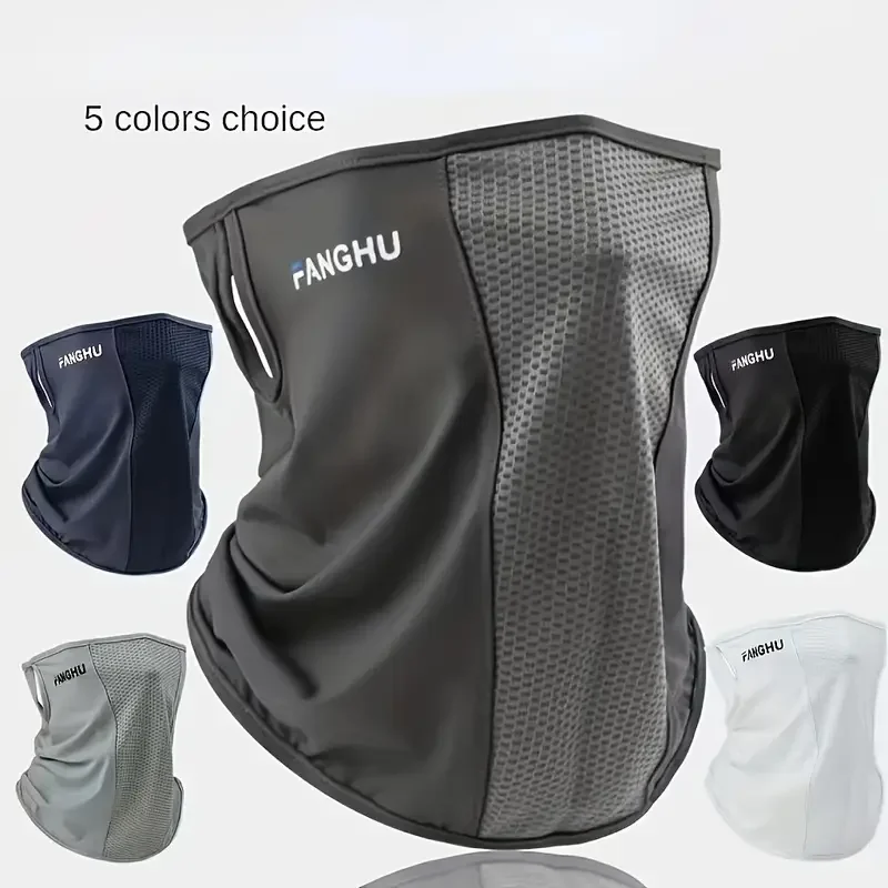 Fahrradmasken, Kopfbedeckung, Bandana, Kopfwickel, Gesichtsschal, Maske, Hals, Sturmhaube, atmungsaktiv, leicht, kühl, Wind, Outdoor, Wandern, Eisseidenmaske Image