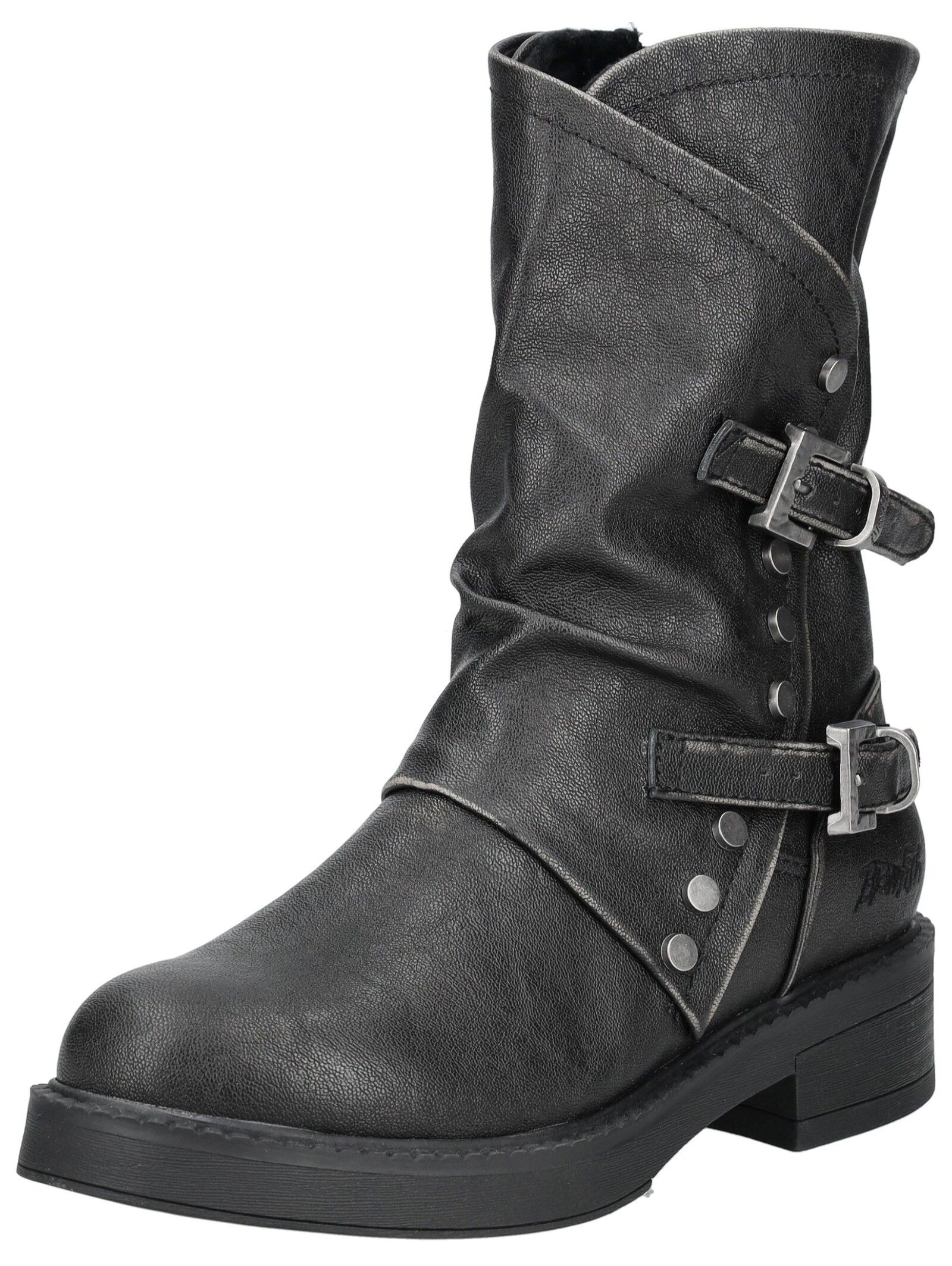 Bikerboots BLOWFISH "Blowfish Stiefel Lederimitat", Damen, Gr. 38, schwarz, Lederimitat, Schuhe Bikerboots