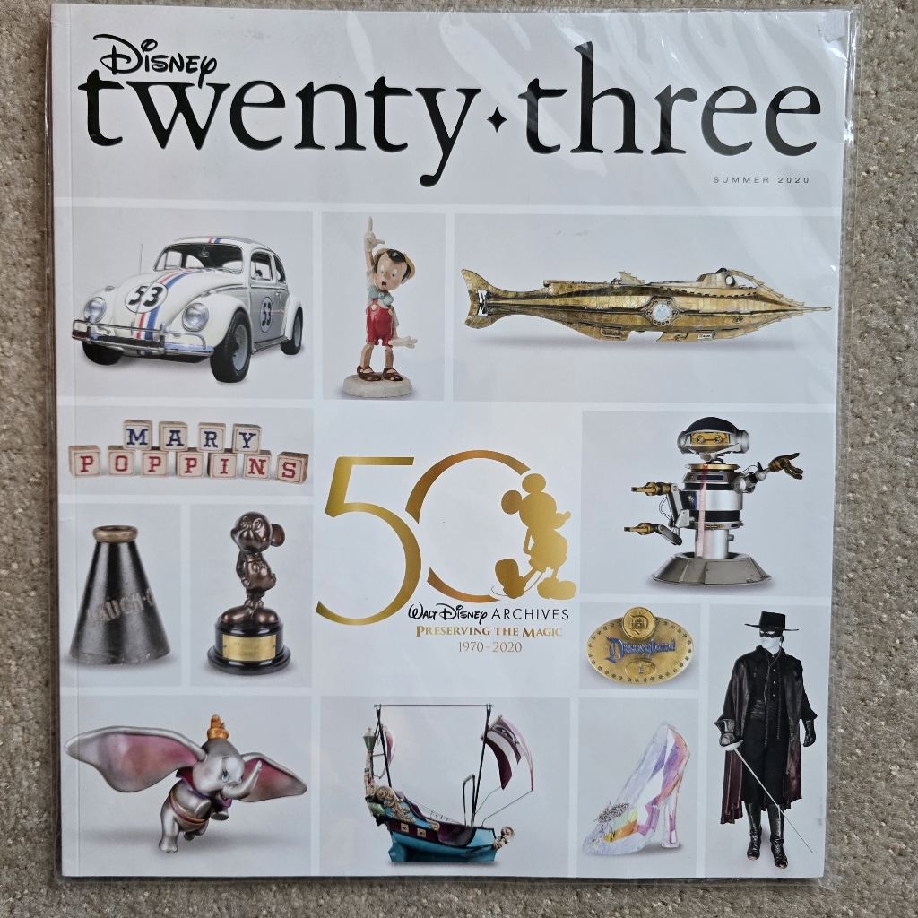 Disney Accents | Disney D 23 Exclusive Magazine 50 Years Archives Preserving The Magic 2020 *New* | Color: Black/White | Size: Os