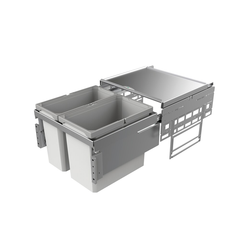 NABER GmbH Naber Cox base 1T/500-2 Abfallsystem Frontauszug Vollauszug, 1x16 /1x22 l., 50cm Image