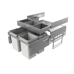 NABER GmbH NABER Cox® Base 360 S/600-3 mit Base-Board Abfallsammler hellgrau 2x10 + 1x 22 L Image