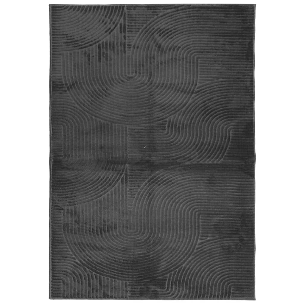 vidaXL Teppich IZA Kurzflor Skandi-Stil Anthrazit 120x170 cm Image