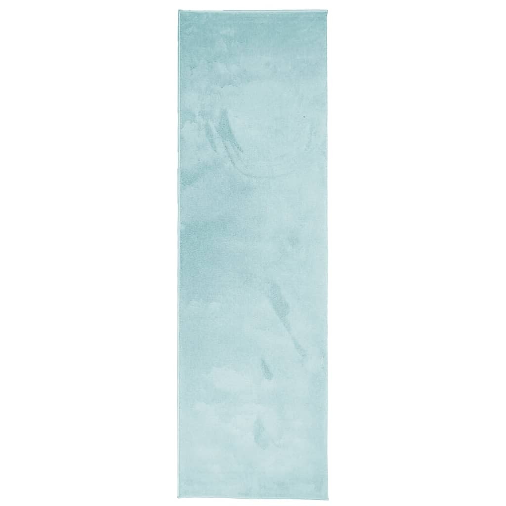 vidaXL Teppich OVIEDO Kurzflor Grün 80x250 cm Image