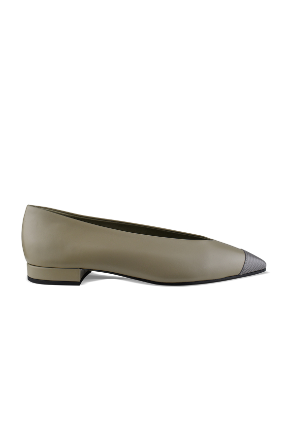 Loro Piana Rebecca Ballerinas Grün US 39