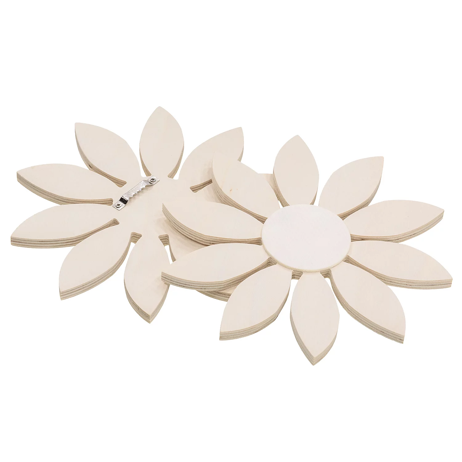 Holz-Blumen, 20 cm Ø, 2 Stück Image