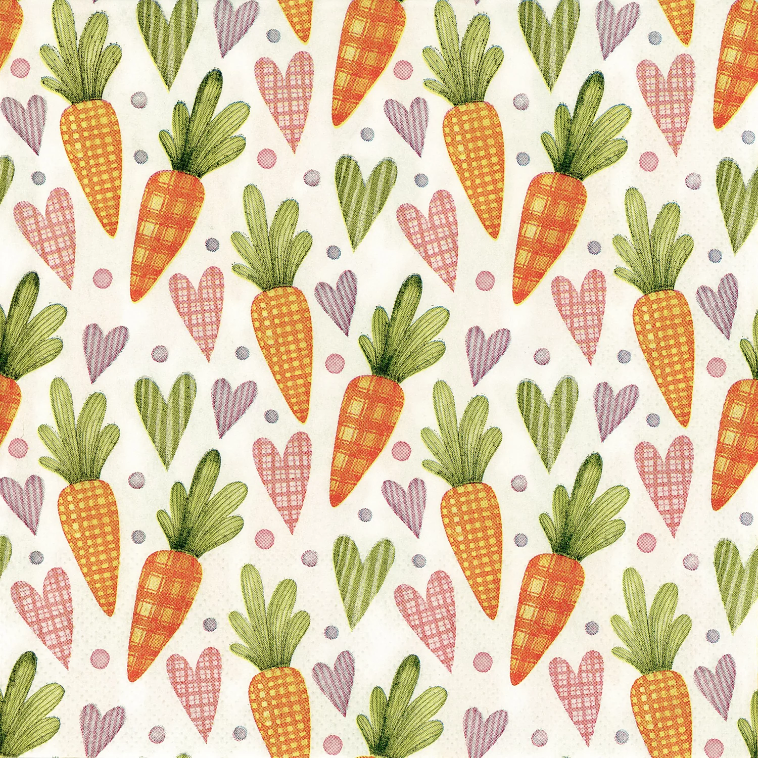 Papierservietten Möhrchen, 33 x 33 cm, 20 Stück Image