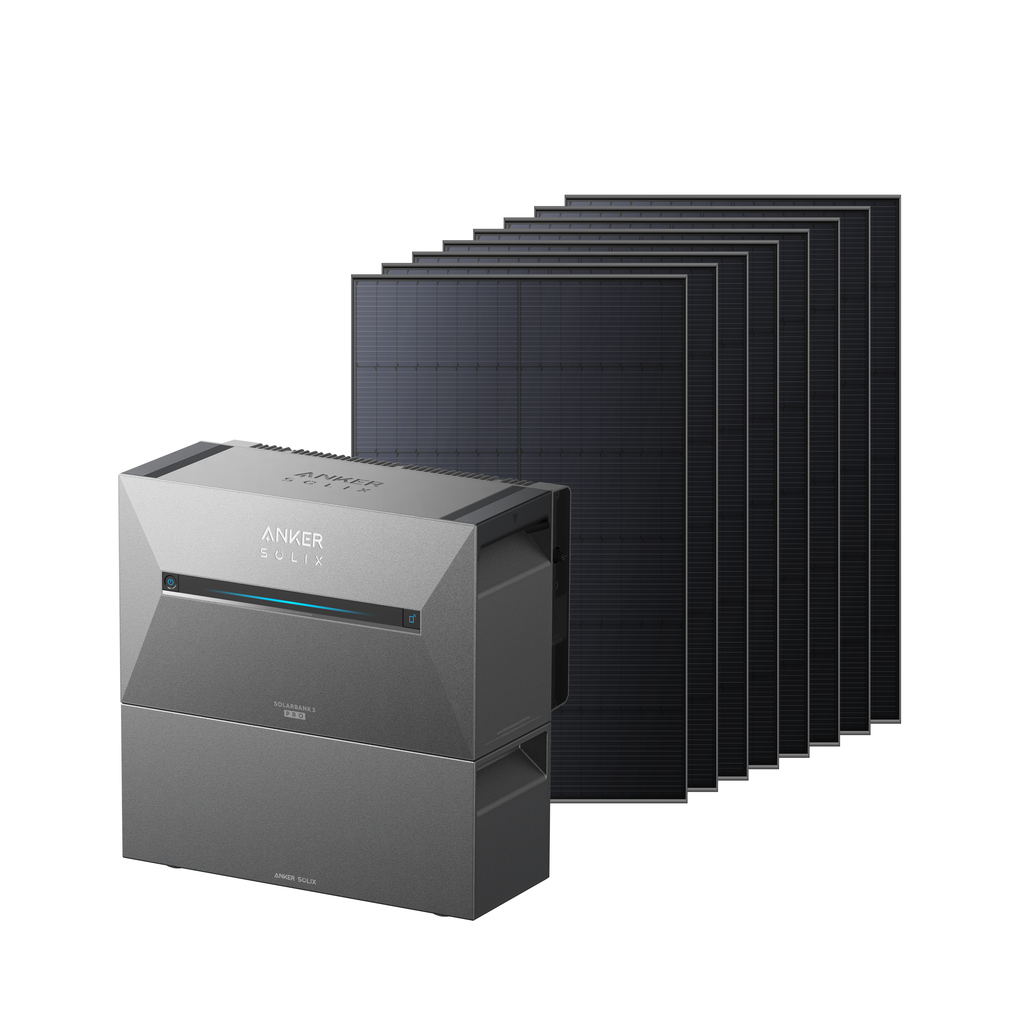 Anker SOLIX Solarbank 3 E2700 Pro + 3560Wp Bifaziales Solarmodul + BP2700 Erweiterungsakku Image