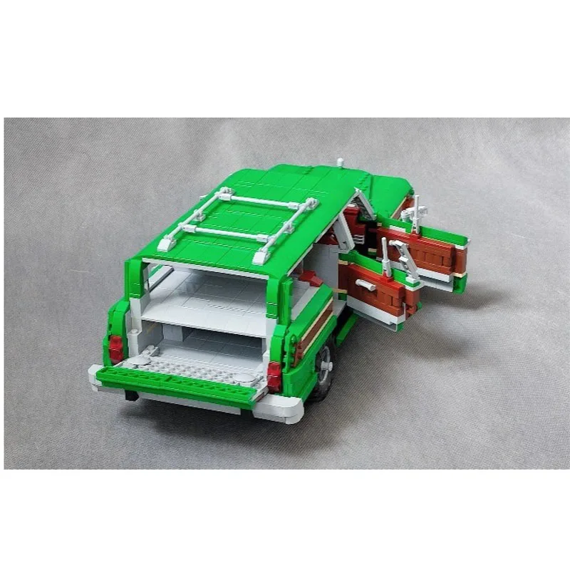 MOC-142500 Neues klassisches Reiseauto-Bausteinmodell, 1828 Teile, MOC, kreatives Jungen-Kindergeburtstags-Baustein-Spielzeug, Geschenk Image