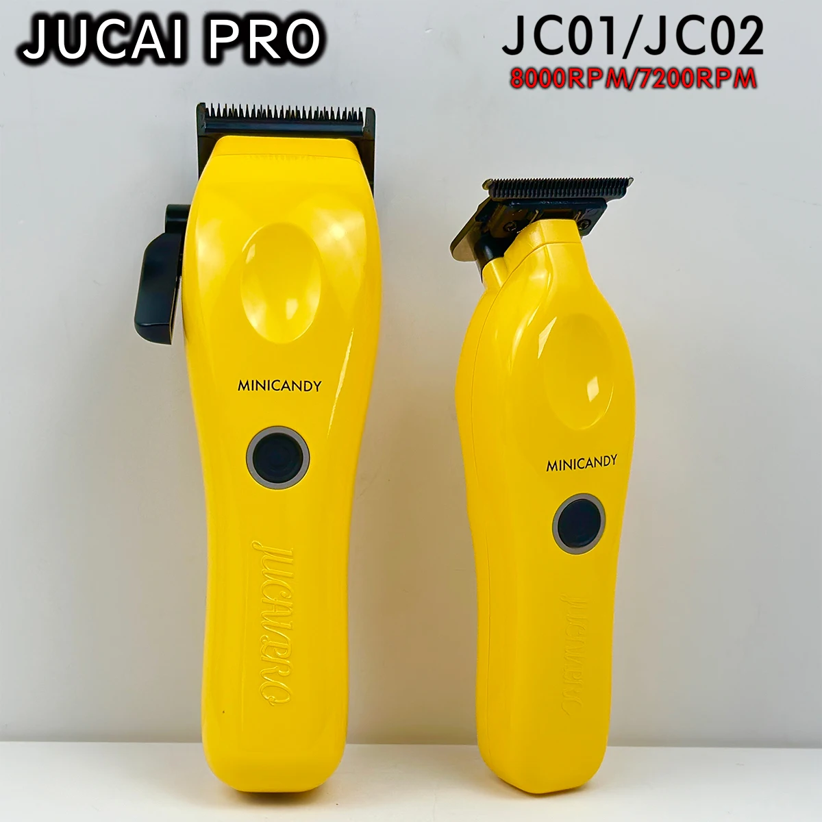 JUCAI PRO JC01 JC02 8000 U/min Professionelle Haarschneidemaschine DLC FADE Klinge 7200 U/min Salon Trimmer für Mann Friseur 4500 mAh Batterie Image