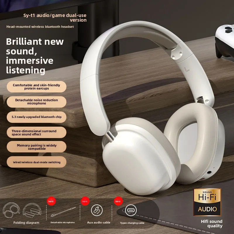 Kabelloses Headset, Bluetooth-Gaming-Headset, Hochleistungs-Headset Image