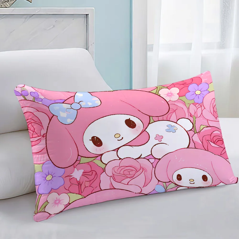 Heim- und Dekorationskissen, langes Kissen, dekorative Kissen für Sofa, Kawaii Melodys-Bezug, 40 x 60 cm, Kissenbezug 50 x 70 cm, Kissenbezüge Image