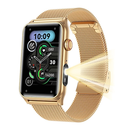 G50 Smartwatch mit Taschenlampe, 1,57-Zoll-Display, Bluetooth-Anruffunktion, Blutsauerstoffmessung, langer Standby-Zeit und Outdoor-Sportarmbanduhr