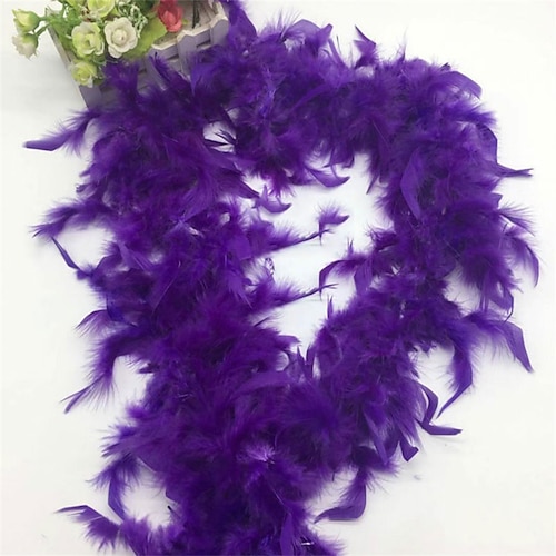 Karneval 2026 Rio Karneval Samba Zubehör Karnevals Federboa Pack Gemischte Farben für Partygeschenke Kostüme Mardi Gras Junggesellinnenabschied Verkleidung Brasilien Festival Performance Kostüm Image