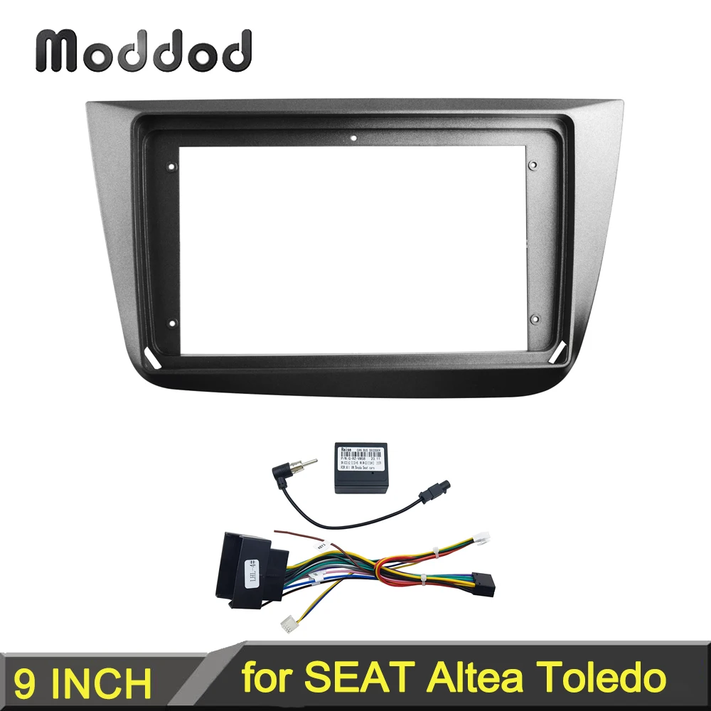 9 INCH Radio Rahmen für SEAT ALTEA 2004-2015 Dash Mount Kit Stereo GPS DVD Player Installieren Panel Android adapter Abdeckung Fascia