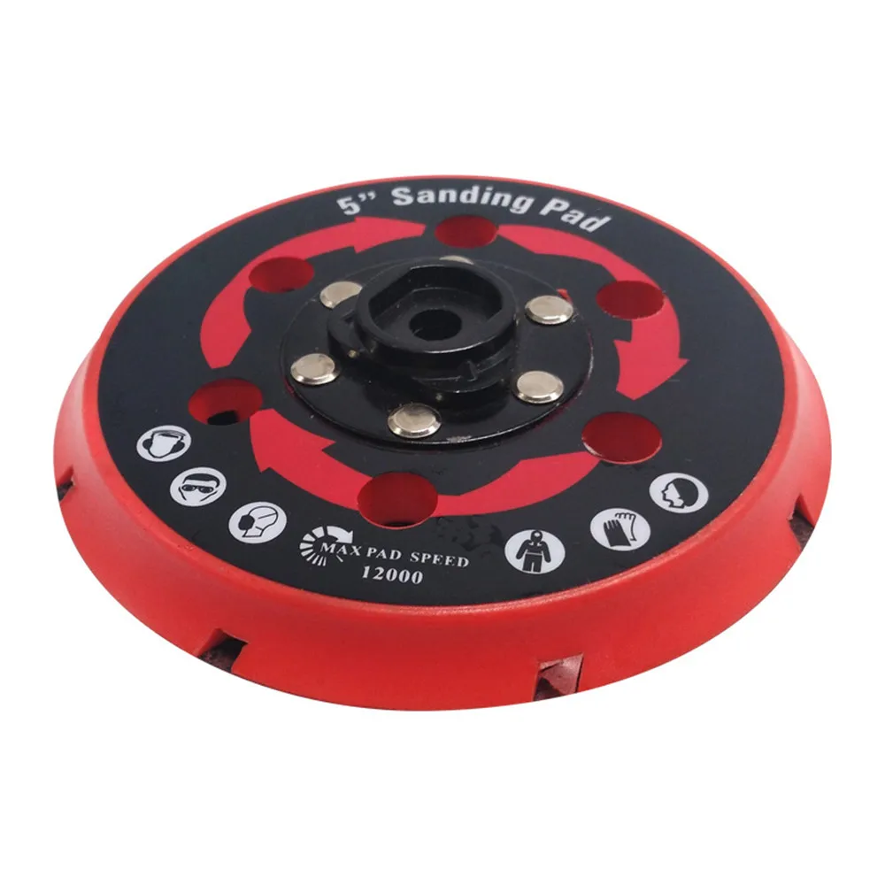 Dual Action Polierer Schleifpad Trägerplatte 5 Zoll 125 mm 6 Zoll 150 mm DA Polierer Rückenhalter Pad für Autolack-Finish Image