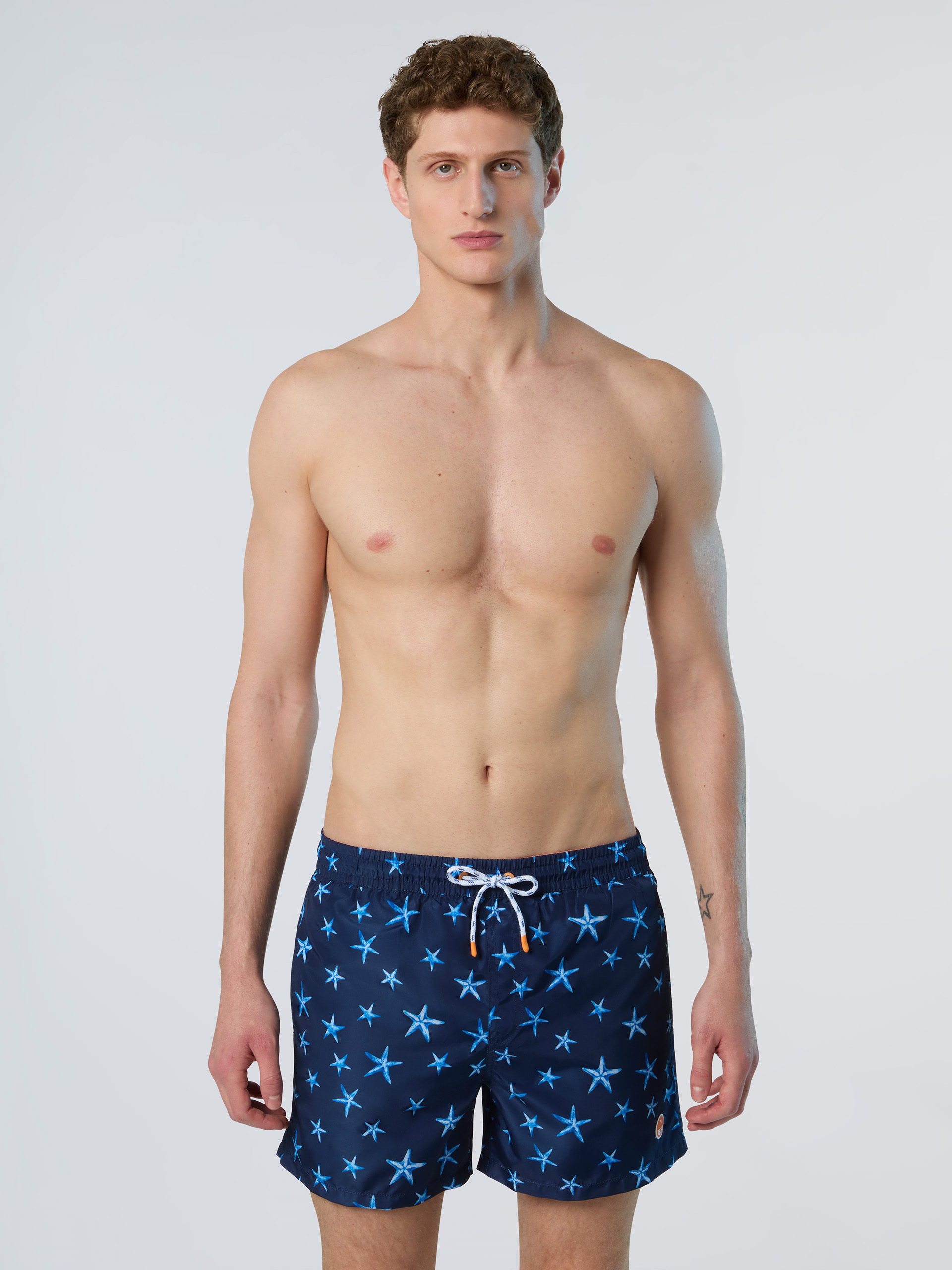 North Sails Badeshorts REPREVE® mit Ozean-Print Image
