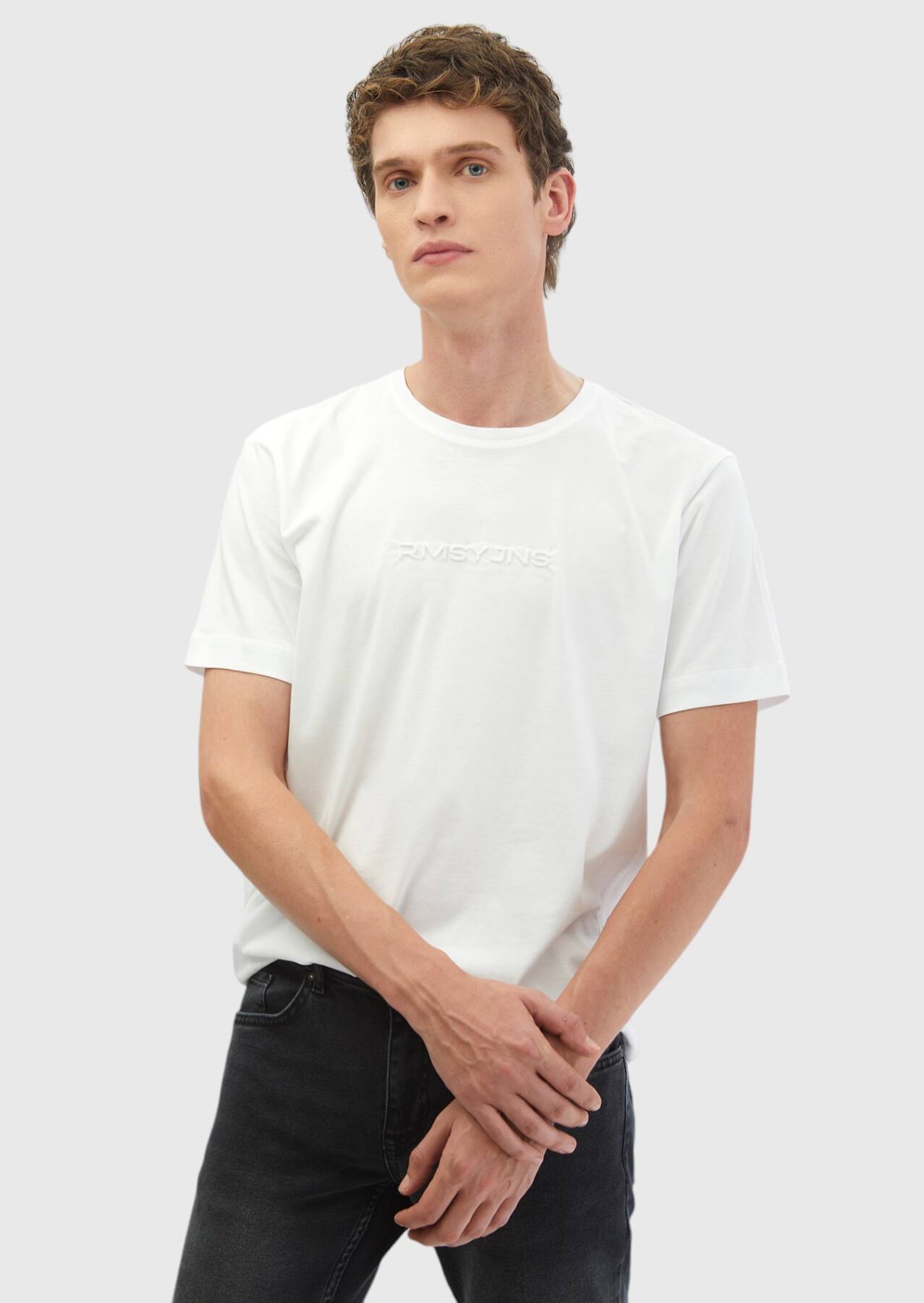 Bedrucktes T-Shirt aus 100 % Baumwolle mit Rundhalsausschnitt Image