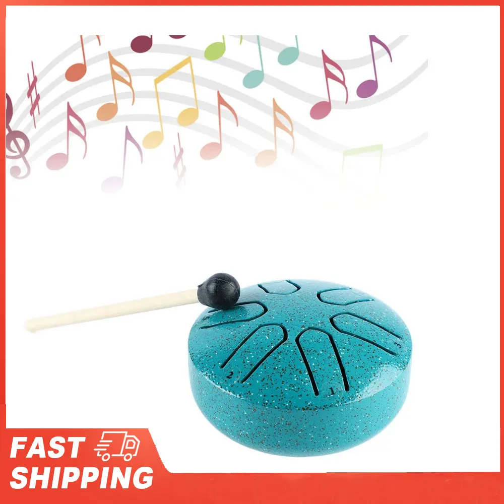 Handpan Drum Professional Mini 6-Noten Sorgenfreies Zungentrommel-Schlaginstrument mit Trommelstock Image