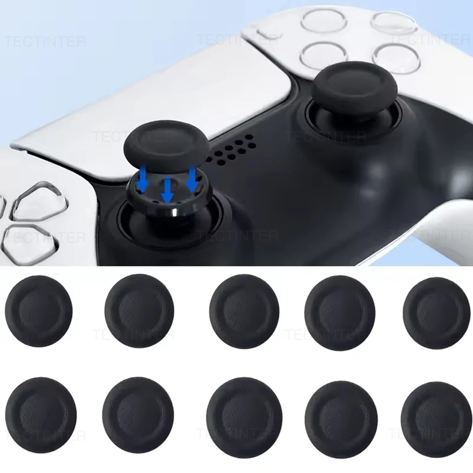 4/6/10PCS Joystick Ersatz Kappen für PS5/PS4 Controller Thumbstick Grip Abdeckung Reparatur Teile für PlayStation 5 Spiel Zubehör Image