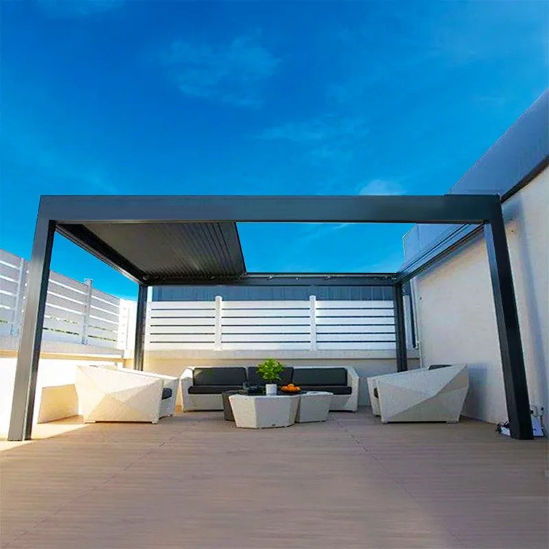Outdoor Garten Pergla Klapppergola Terrasse Dachpergola Baldachin Bioklimatische Pergolen Terrasse Möbel Garten Sauna Terrasse