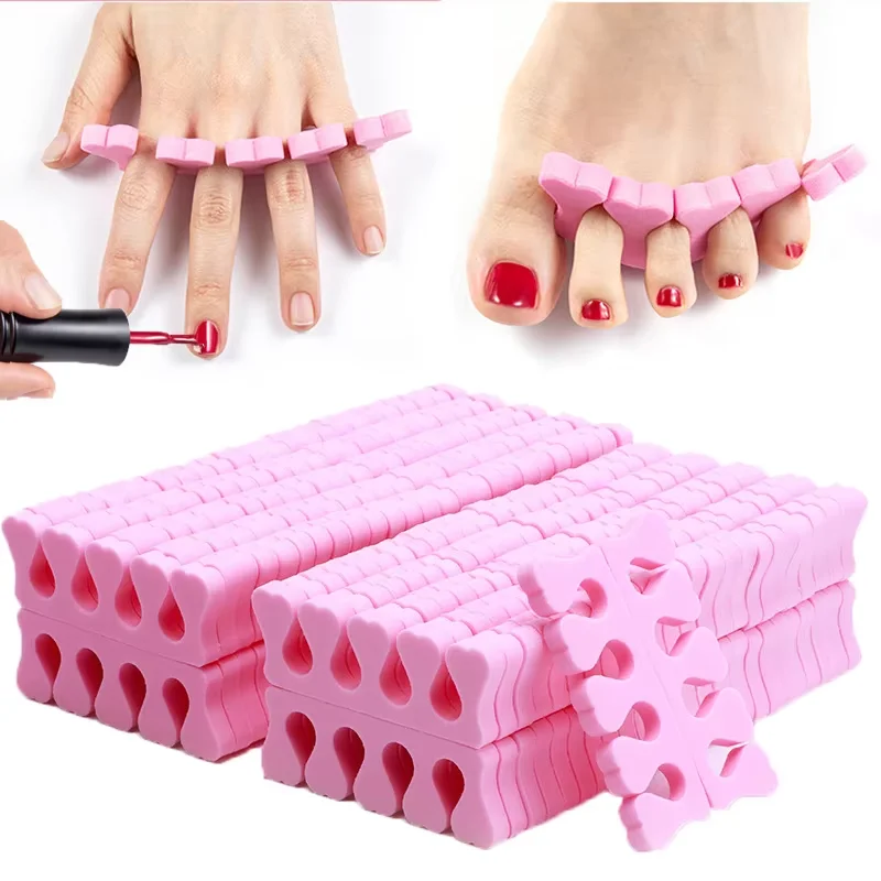 100PCS/200PCS Nail art Zehenspreizer Finger Füße Schwamm Weiche UV Gel Polnisch Schönheit Maniküre Pediküre pack Nagel Werkzeuge Kits Image
