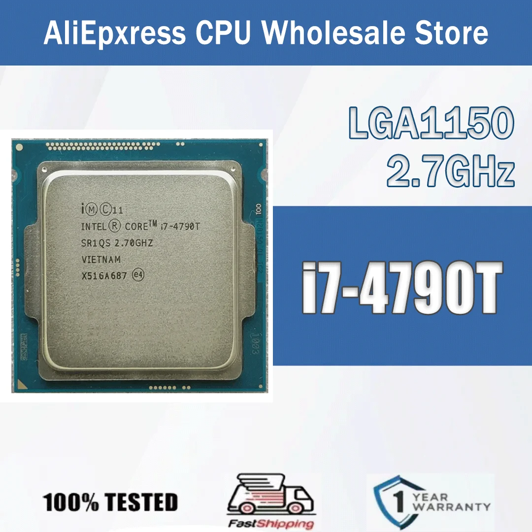 Intel Core I7-4790T 2,7 GHz 4 Kerne 8 Threads 8M 45W 22NM I7 4790T Computer CPU Prozessor Server LGA1150 Image