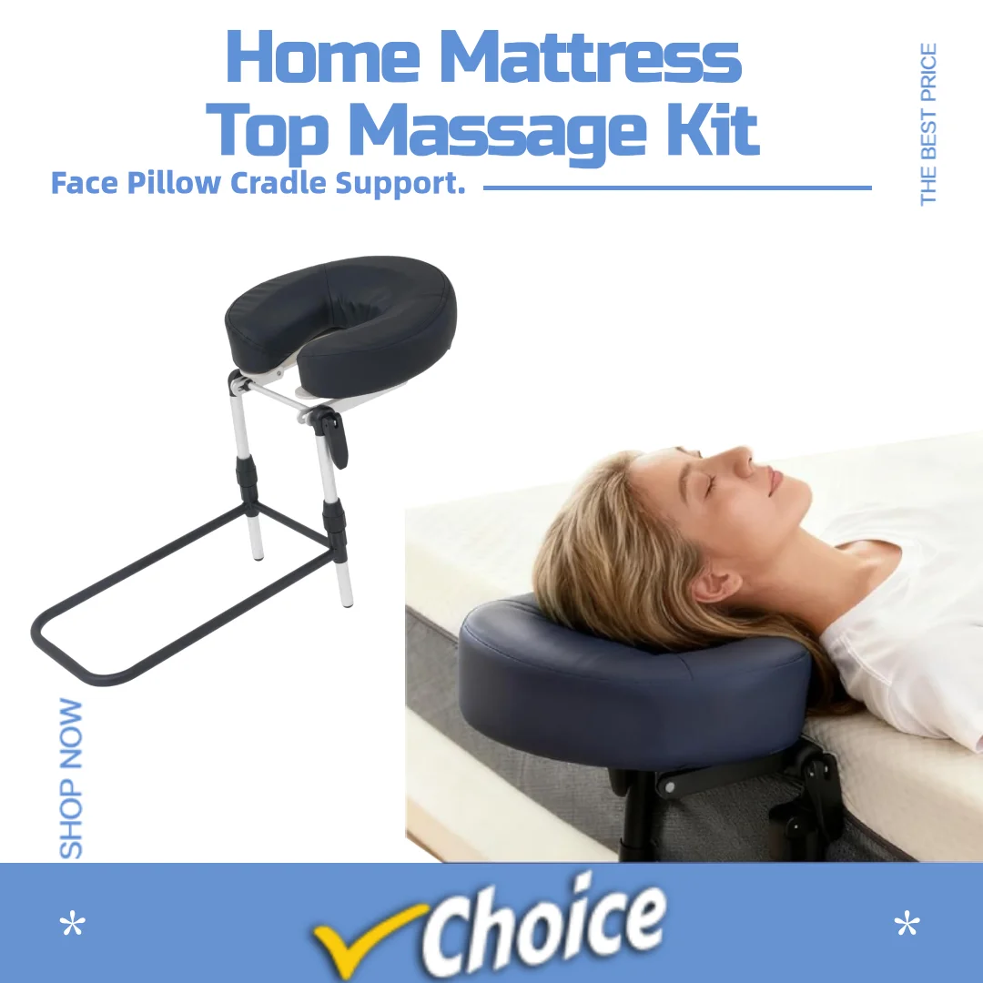 Massage-Kopfstützen-Set, Kopfwiege und Gesichtsstütze, verstellbare Kopfstütze, Gesichtskissen, Wiege für Massagebett, Salon, SPA Image