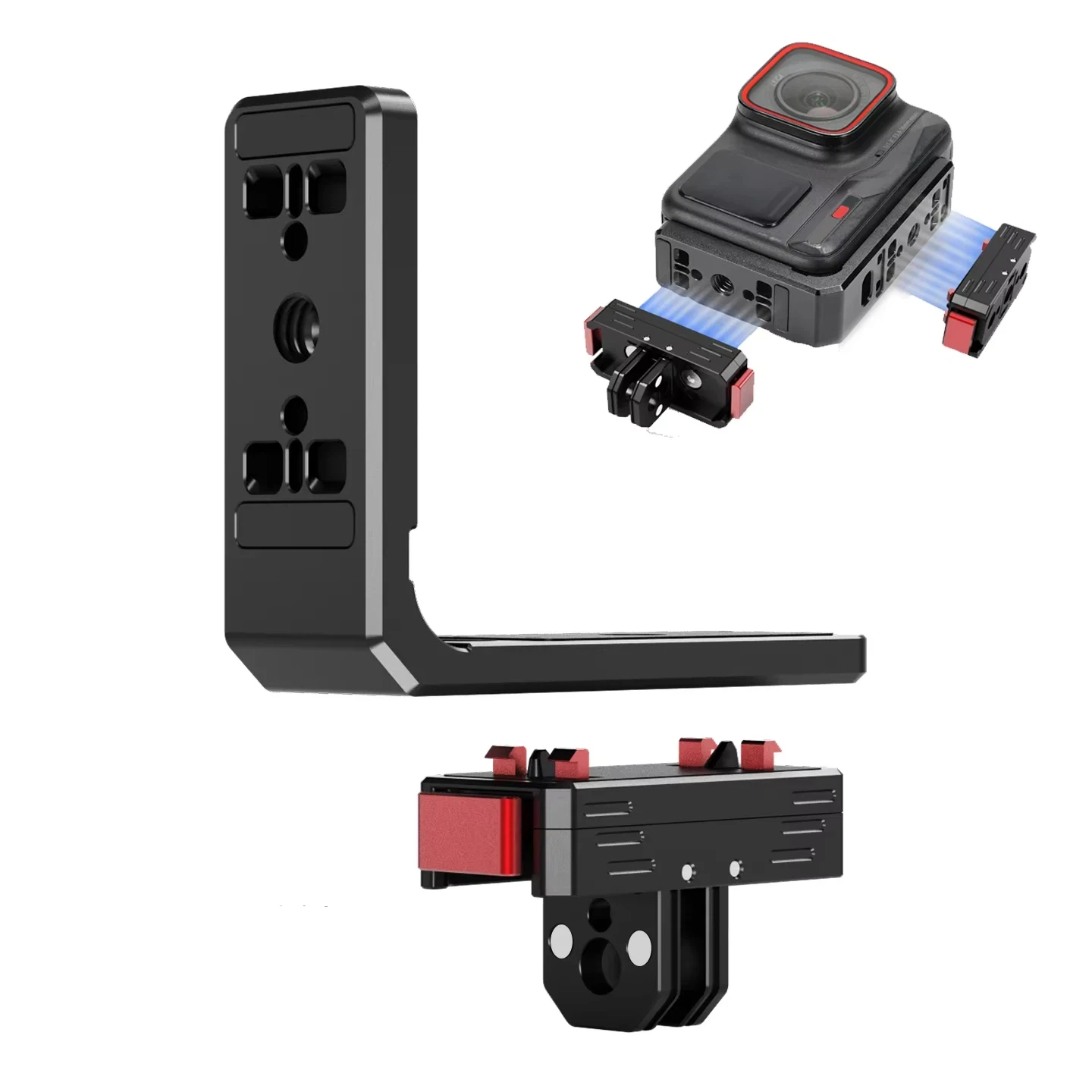Für Insta360 Ace Pro Vertikale Horizontale Halterung 9:16 16:9 Aufnahmen Magnetische Kamerahalterung für ACE & ACE PRO Stativzubehör Image