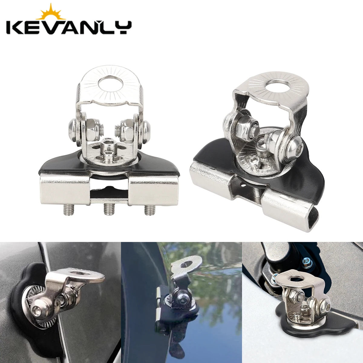 2 teile/satz Auto Halterung Arbeit Licht Halterung Clamp Säule Haube Off Road Led Arbeit Licht Bar Halter Zubehör Universal Image