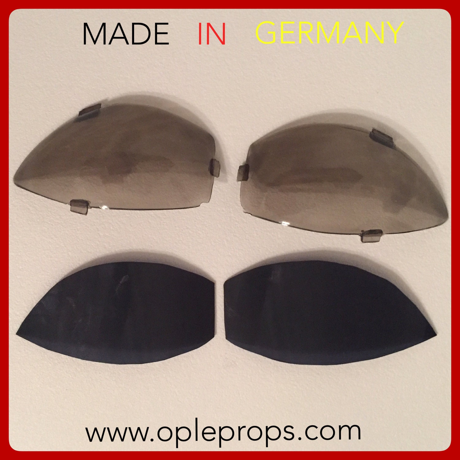 OPLE Props Darth Vader Casco Rubies 34191 Lenti per maschere Lenti di ricambio Lenti per casco Lenti di ricambio per costumi Lente per visiera Darth V