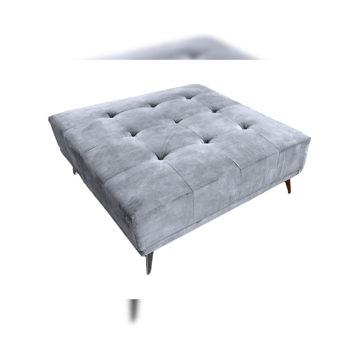 KAWOLA Hocker WIOLO velvet grau Image