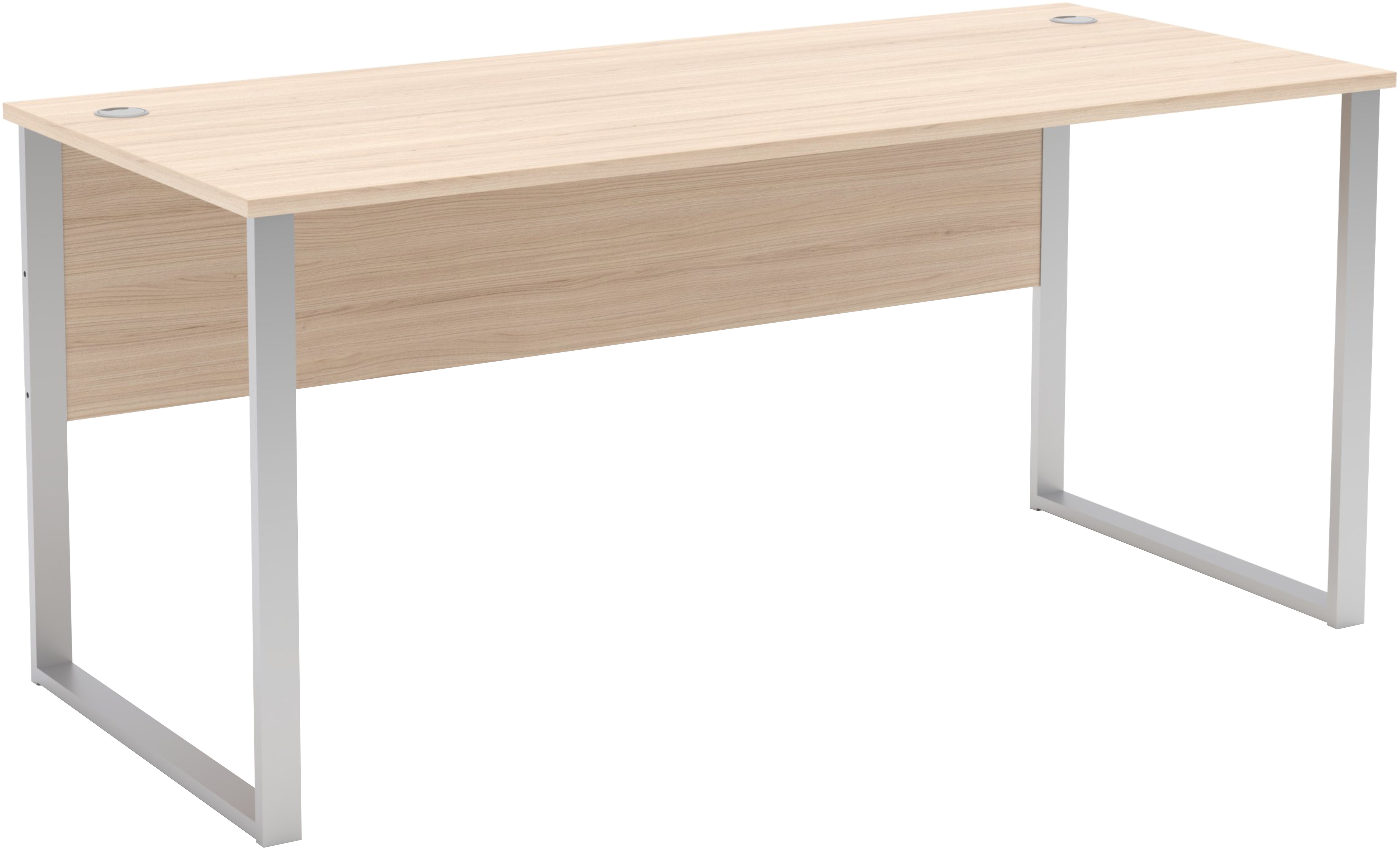 Schreibtisch INNOSTYLE "Schreibtisch Santorin, 170/77/73 cm ( B/H/T)", riva eiche, silber matt, riva eiche, B:170cm H:77cm T:73cm, Tische, Schreibtisch, Tischplatten: kratzfest und wasserfest