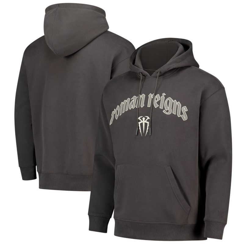 WWE Roman Reigns Elements Superweiches Fleece Pullover Hoodie - Klassisches Zinn - Herren Image