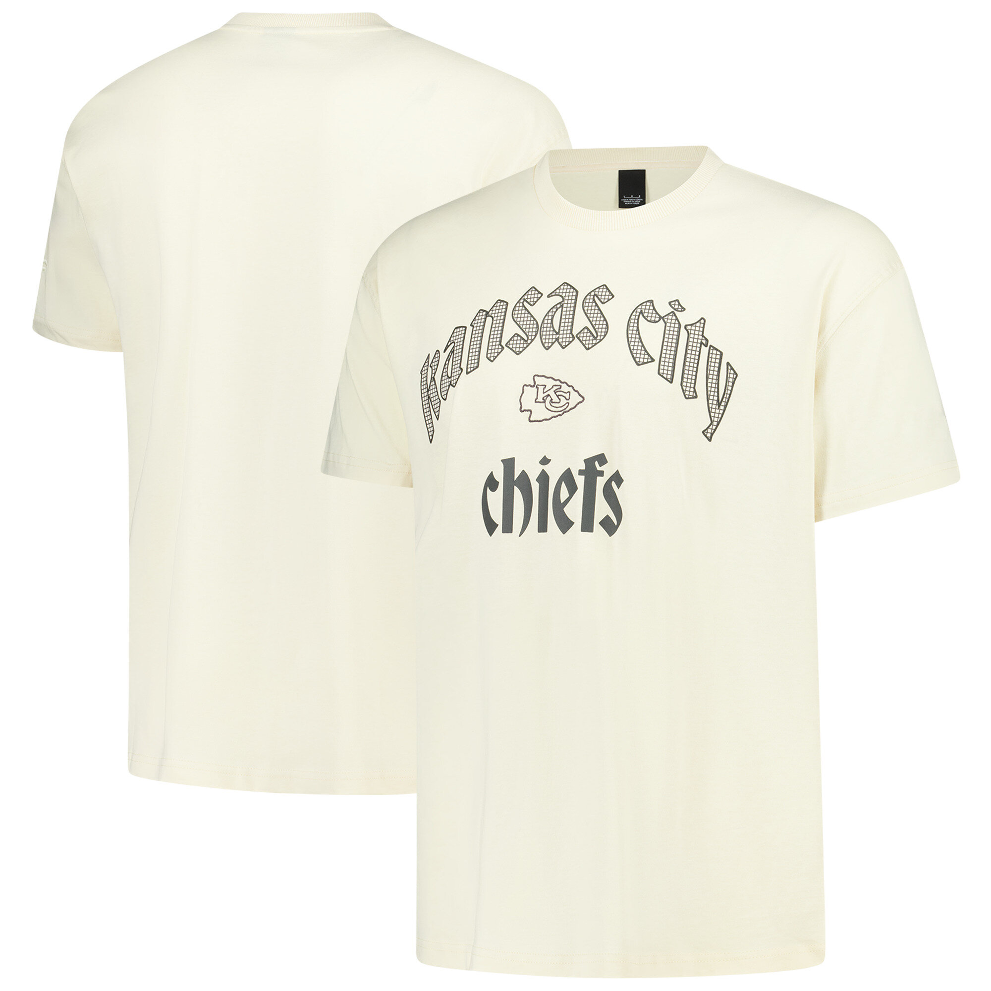 Kansas City Chiefs Elements Superweich Kurzen Ärmeln T-Shirt - Weißgrau - Herren Image