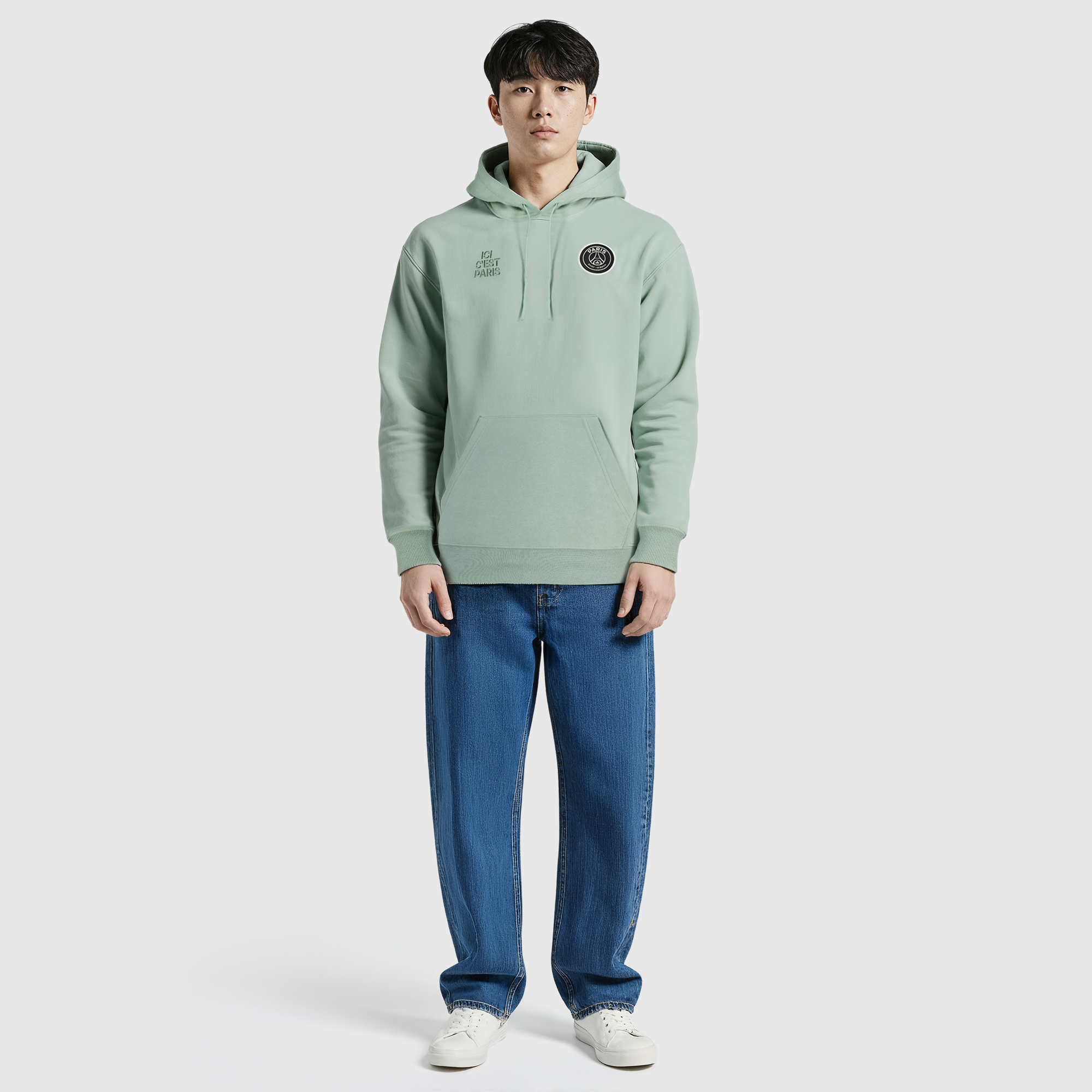 PSG Elements Superweicher Fleece-Kapuzenpullover – Salbei Image