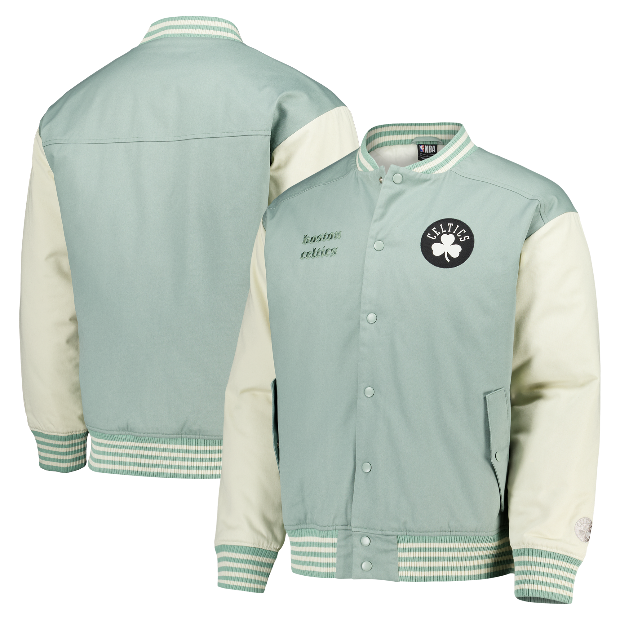 Veste universitaire Boston Celtics Elements - Sauge - Homme - Homme Taille: M