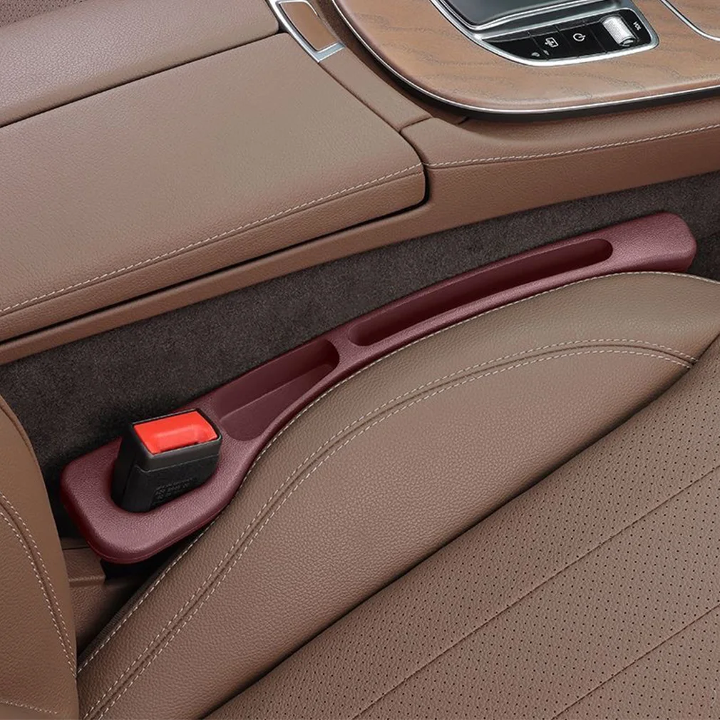 1 paar Auto Sitz Lücke Füllstoff Organizer Wasserdichte Auto Sitz Lücke Stecker Streifen mit 2 Rillen Sitz Lücke Lagerung Auto Innen zubehör Image