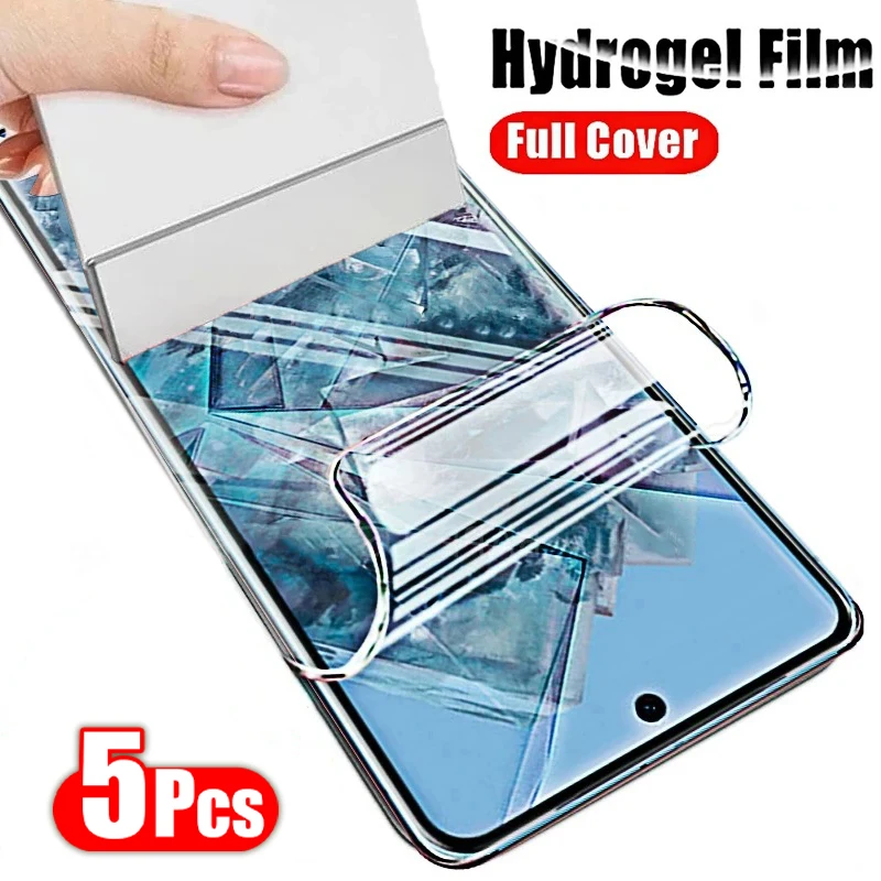 5PCS Hydrogel Film Für Google Pixel 10 9 Pro XL 9A 8 7 Pro 8A Screen Protector Für Google Pixel 7A 6A 6 Pro 5 4A 4 XL Zurück Abdeckung Image