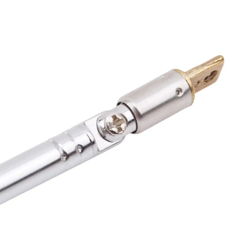 4 Abschnitte Teleskop Universal Silber Antenne Stange Antenne Teleskop Antenne Radio Antenne 6158-4 Gelenk Universal Kopf Image