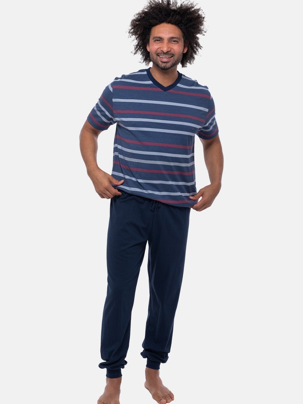 Ammann Schlafanzug Herren marine, L Image