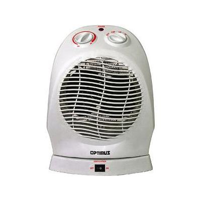 Optimus Portable 2-Speed Oscillating Fan Heater with Thermostat