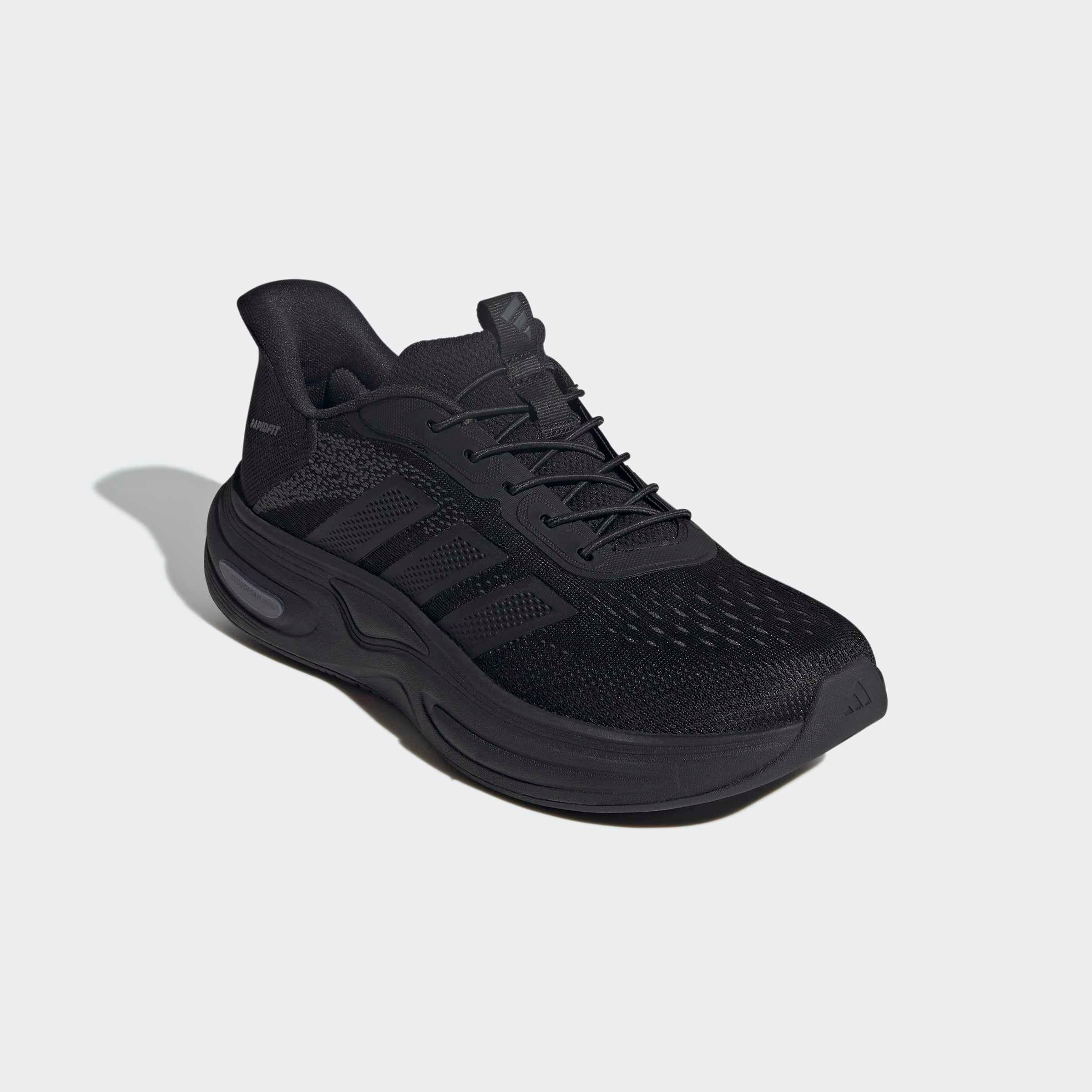 Walkingschuh ADIDAS SPORTSWEAR "CLOUDFOAM CUXXION RAPIDFIT", Herren, Gr. 46, core schwarz, carbon, grau six, Synthetik, Textil, Schuhe Walkingschuh
