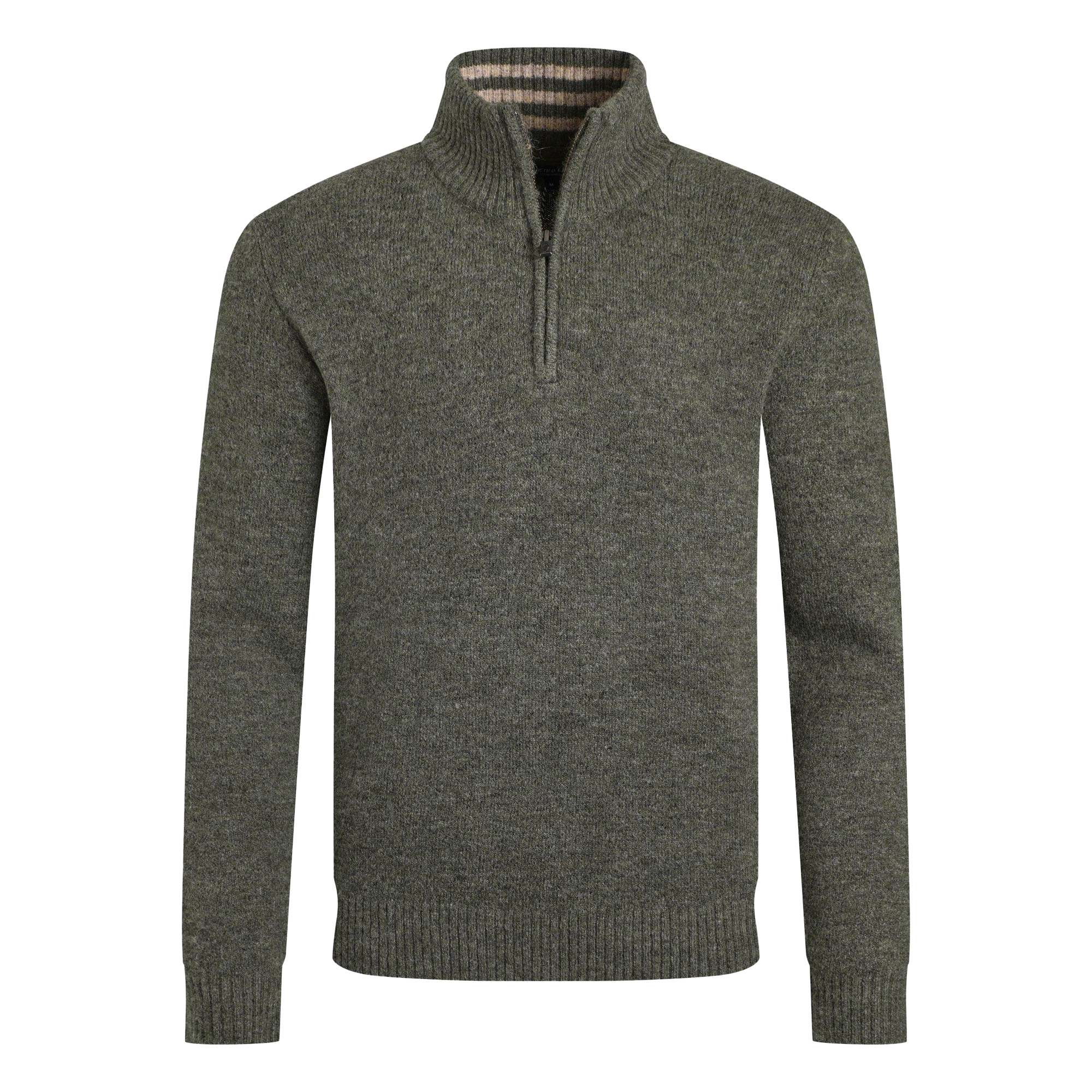 Weird Fish - "Helmsdale Eco" Pullover mit kurzem Reißverschluss für Herren (Verblichenes Jeansblau) Image