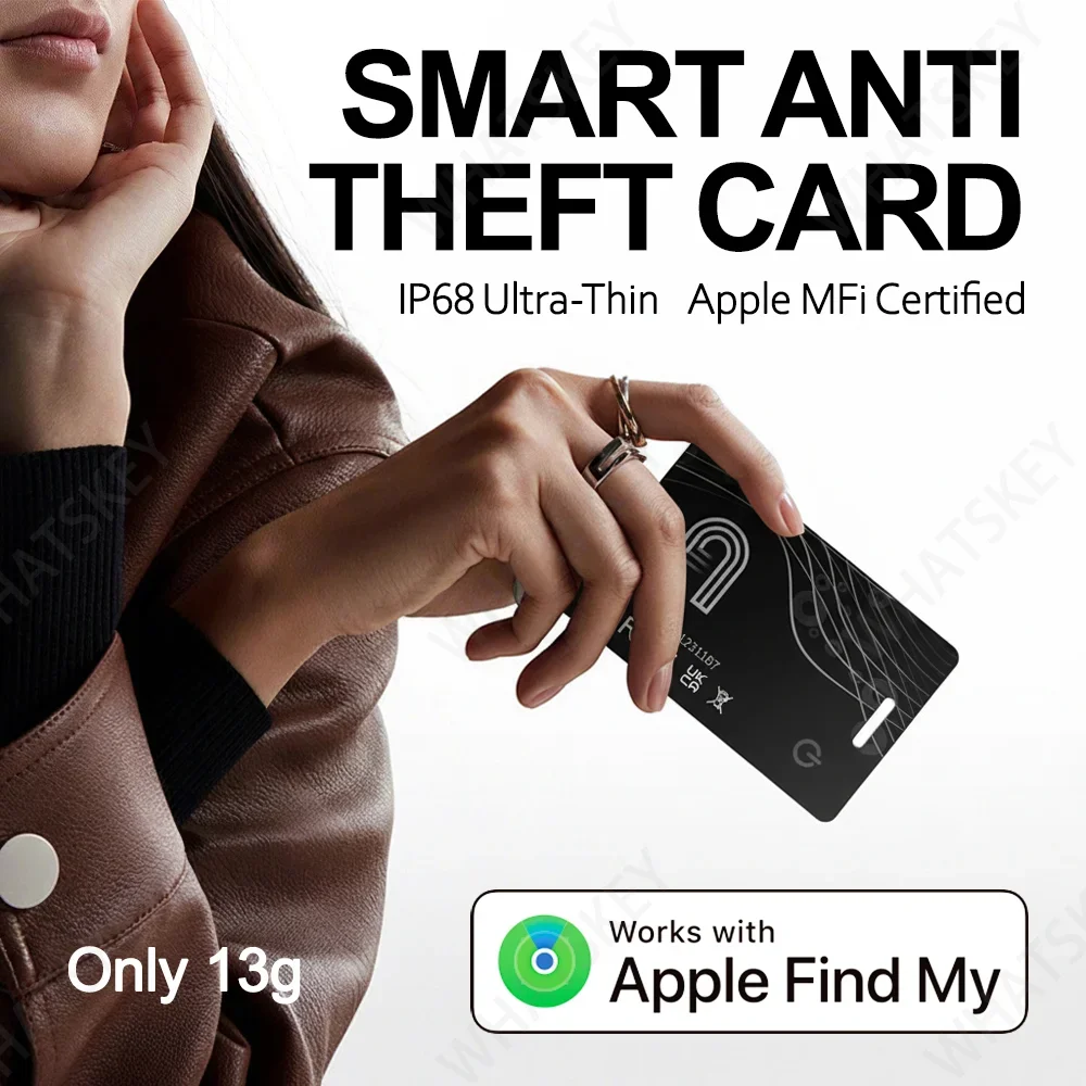 Wallet Finder Card Tracker GPS Locator Smart Location Integriertes wiederaufladbares Hupe-Tracking-Gerät für IOS IPhone Find My Device Image