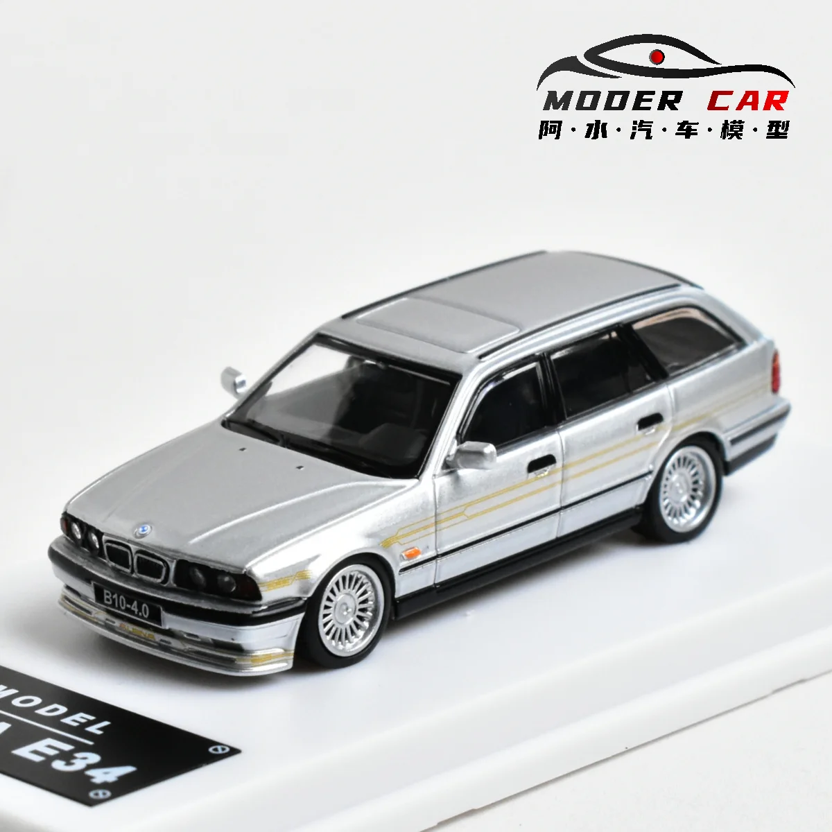 JY 1:64 Fahrzeug E34 Touring Alpina Erwachsene Hobby Druckguss-Modellauto